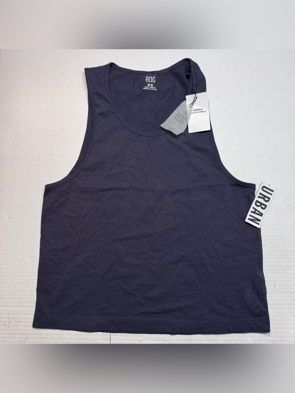 BDG x Urban OUtfitters Cotton Tank Top in Navy Size: Medium
